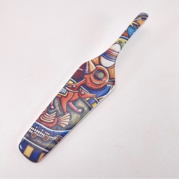 Porcelain Cake Server Rooster Design - Picture 3 of 4